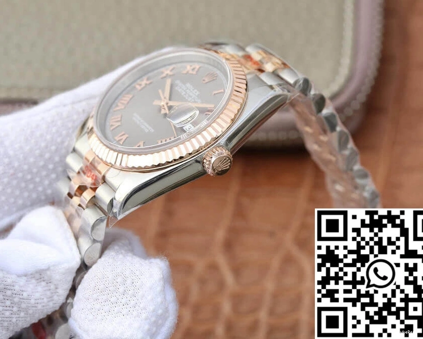 36MM Rolex Factory Datejust Rose GM Silver Dial Gold 116231-0087 0523